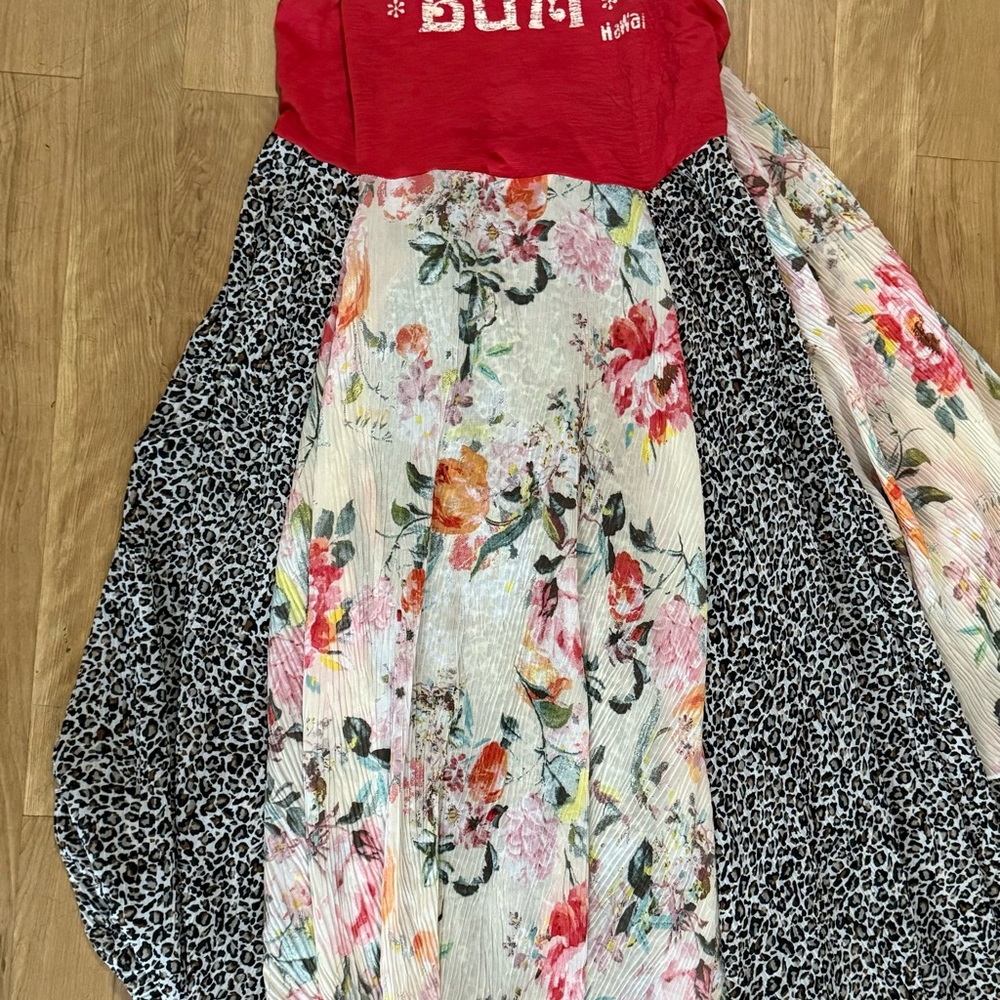 Free People Beach Bum Floral and Leopard Print Maxi Dress